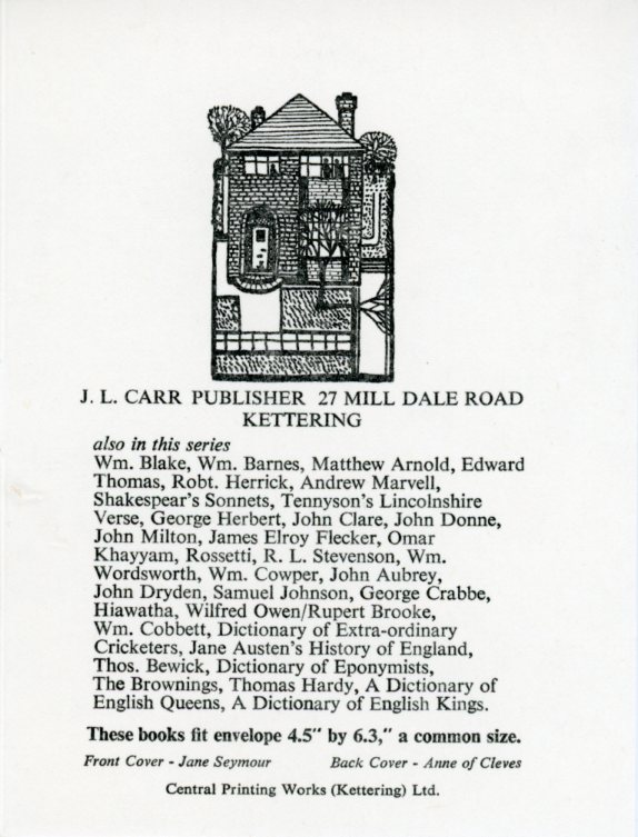 Photo inside rear covers